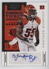 2012 Panini Contenders Rookie Ticket Vontaze Burfict #195 Auto r9d