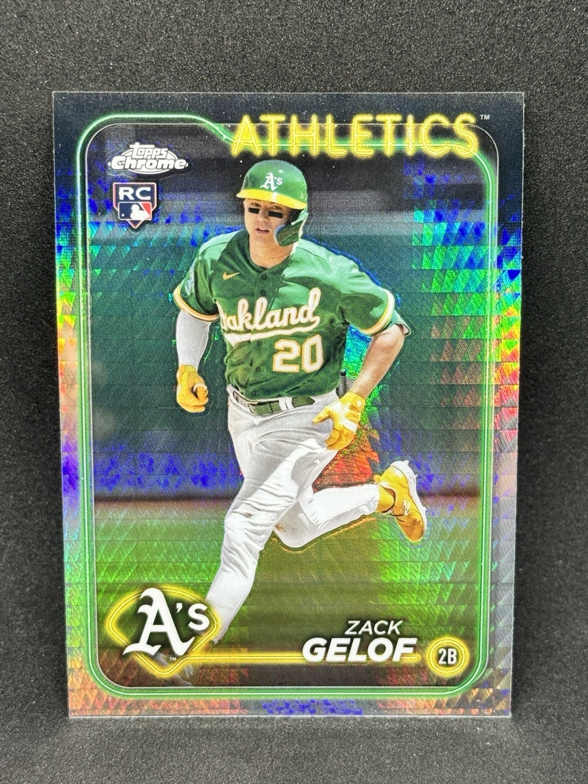 Zack Gelof 2024 Topps Chrome #282 Prism Refractor Rookie (RC) - Athletics