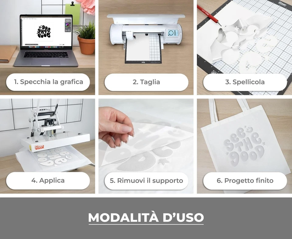 Easy Puff - Thermotransfer-Vinyl Weiß 50 x 30 cm Thermotransfer-Vinyl 3D-Effe... - Bild 3 von 4