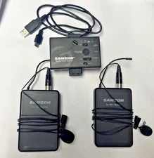 Samson Go Mic Mobile Wireless Lavalier 2 PXD2 Transmitors 1 GMM Receiver