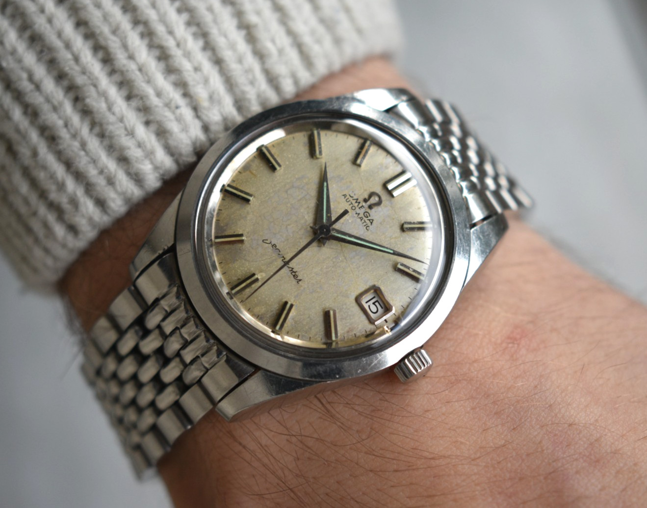 1963 Omega Seamaster Men's Watch Vintage Silver Dial Steel Bracelet Automatic