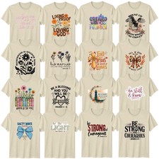 Boho Christian Faith Adult T-Shirt Bible Verse Scripture Christian Gift