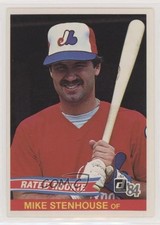 1984 Donruss Rated Rookie Mike Stenhouse (No Card Number on Back) #29 5wg. rookie card picture