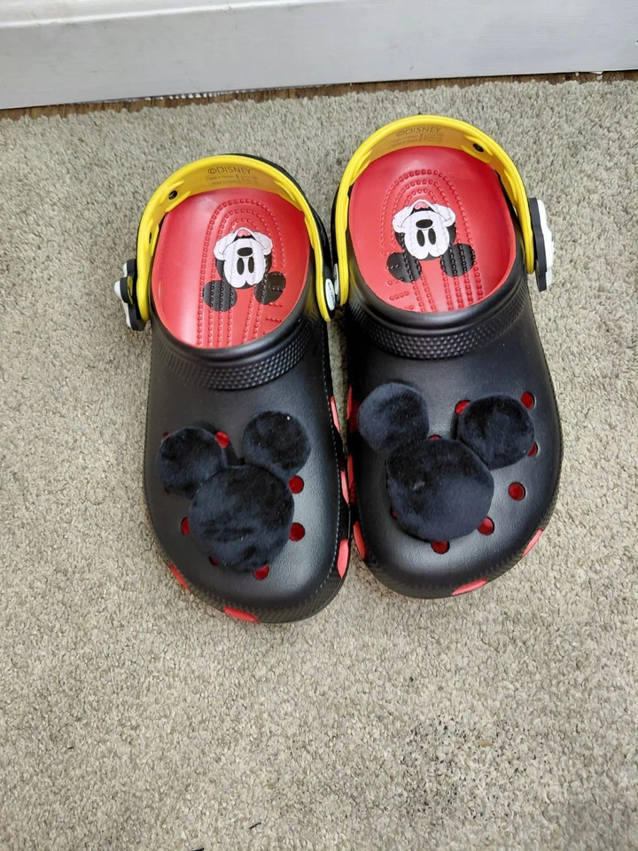 CROCS Disney Mickey Mouse Classic Crocs Clogs, Size M5 W 7 - Image 2 of 4