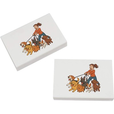2 Radiergummis / Gummis ''Walkies Happy Dogs'' 45 mm (ER00049980)