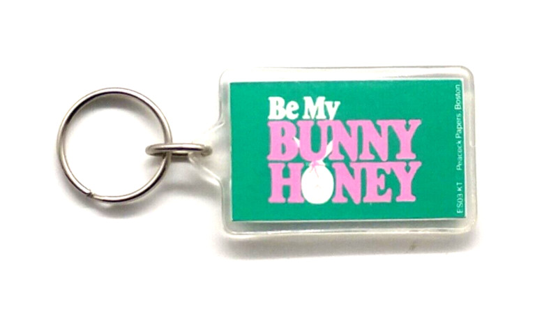 Vintage "Be My Bunny Honey" Funny Keyring Keychain