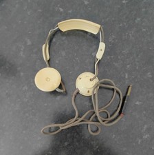 Antique White Bakelite Headphones Untested