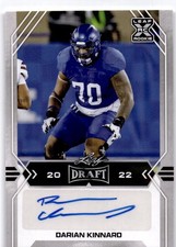 2022 Darian Kinnard Leaf Draft - Autographs BA-DK1 NM