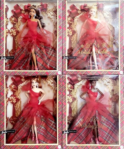 Barbie Signature 2024 Holiday Barbie Doll(s) 4-Pack, Complete Set ๐ - Picture 22 of 22