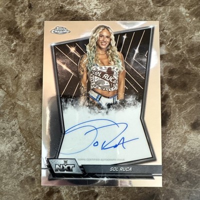 Sol Ruca Auto 2026 Topps Chrome WWE Nxt On Card Autograph NEW IC Women s Champ 
