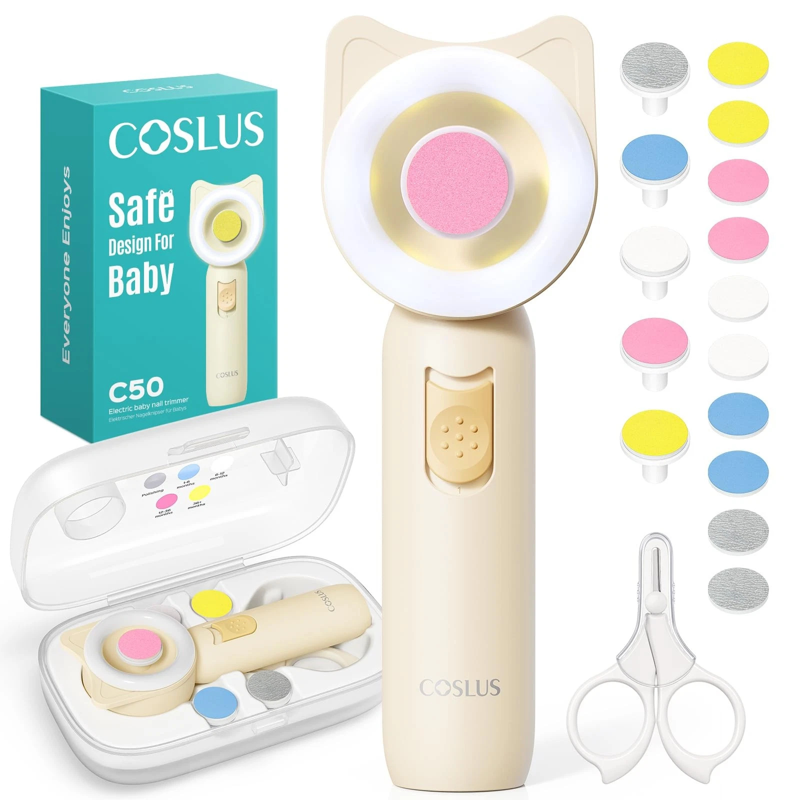 C50 Baby Nail File, Baby Nail Trimmer Electric, Baby Nail Clipper - Gentle, Q...
Opens in a new wind