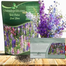 ed Rocket Larkspur Seeds for Planting Outdoors - 1/4 Lb. Annual, 0.25 lb. Mix 90.00 per gallon