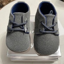 MAYORAL BABY BOY SUEDE BOOTS Size 16, Gray