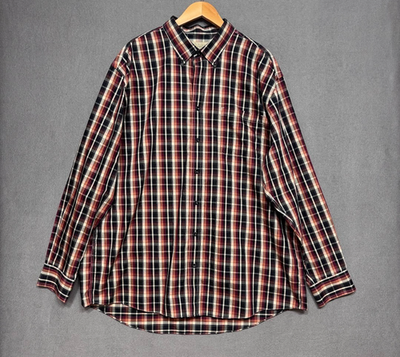 #ad #ad Cabela#x27;s Shirt Mens Sz 2XL Outfitter Series Button Down Plaid 100% Cotton XXL $17.99