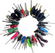 77 Pro Heavy Equipment Construction Keys Set CAT JCB JLG Komatsu Kubota Yanmar