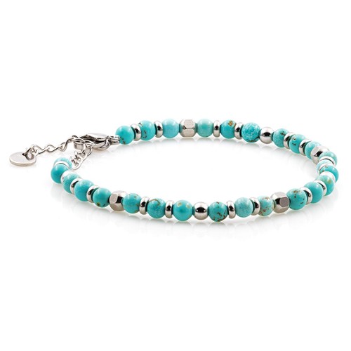 Edelstahl Armband Bracelet Perlenarmband 4 mm Perlen Multi Color Damen Herren - Bild 8 von 20