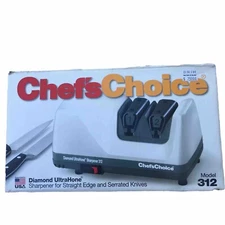 Chef's Choice Diamond UltraHone Knife Sharpener Model 312 Used in opened Box
