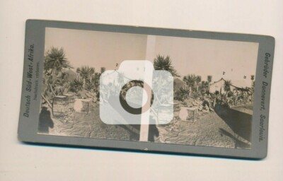 Foto WK I Stereo Fotos Deutsch Süd-West-Afrika Zeltlager 3. K.A. Windhuk J1.55