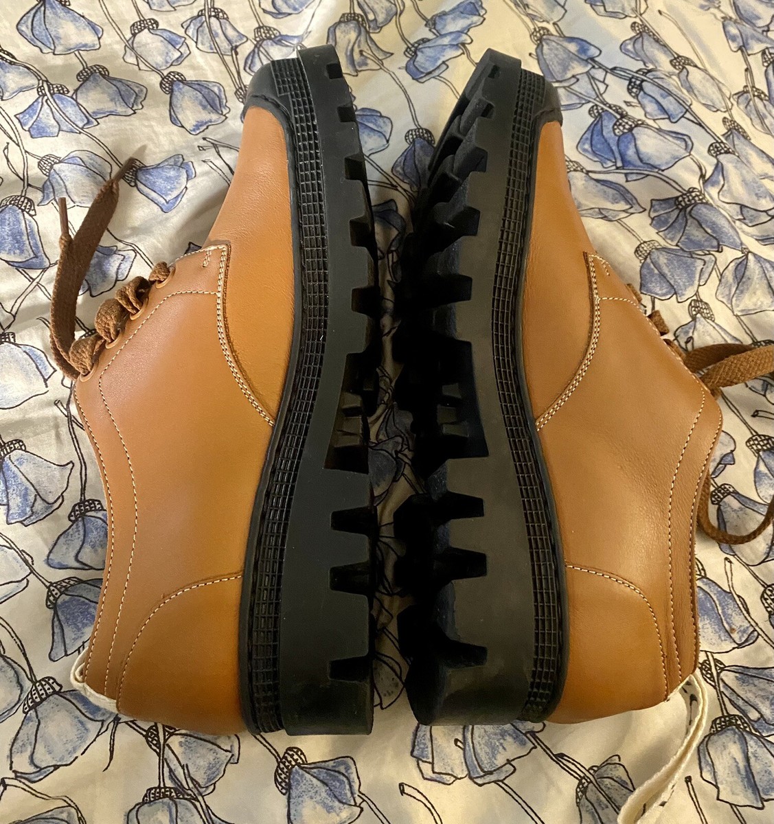 Loewe Brown Calfskin Lace Up Shoes Rubber Soles 37 / 7 NWOB Loewe Brown Calfskin Lace Up Shoes Rubber Soles 37 / 7 NWOB