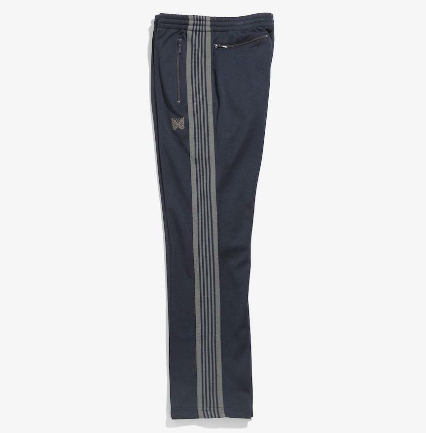 Needles Narrow Track pant poly smooth navy brand new 21AW Nepenthes JO223