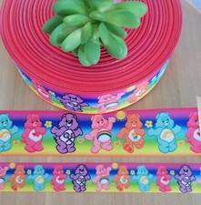 7/8, 1.5  3" 1 YD Care Bear Ribbon Cheer Harmony Funshine Daydream Bear