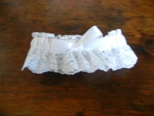 White Wedding Garter NWOT