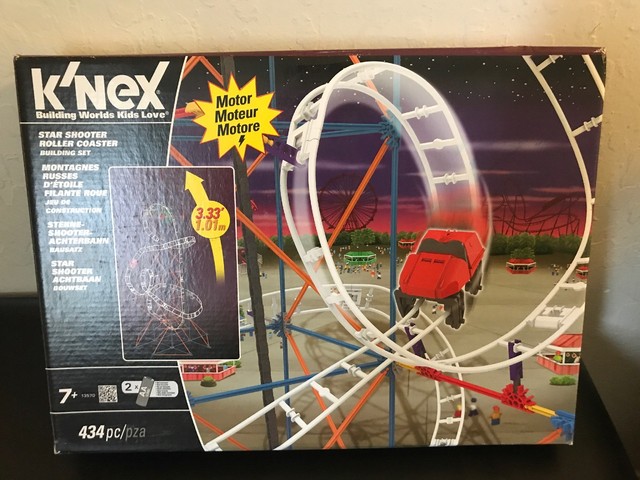 Knex 13570 Star Shooter Roller Coaster Building Set 434pc Motorized Amusement