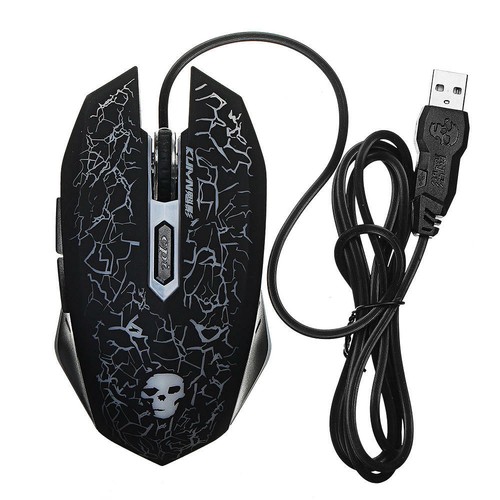Colorido teclado con cable para juegos T6 y mouse para juegos LED de 2400 DPI combo almohadilla para mouse - Imagen 16 de 24