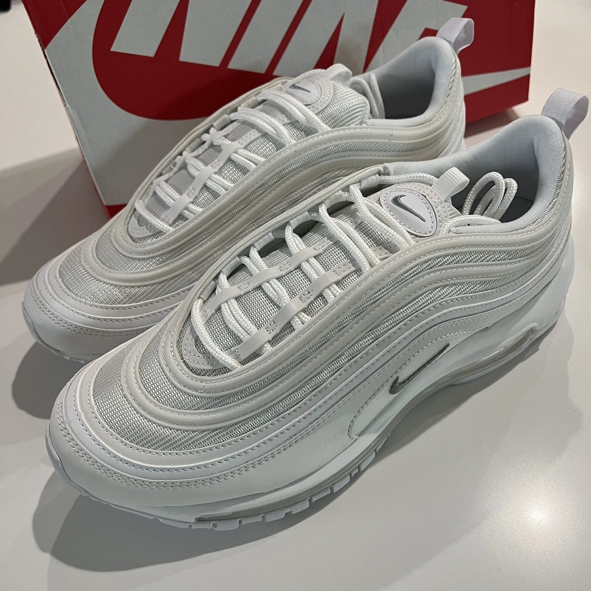 Nike air max clearance 97 white reflective logo