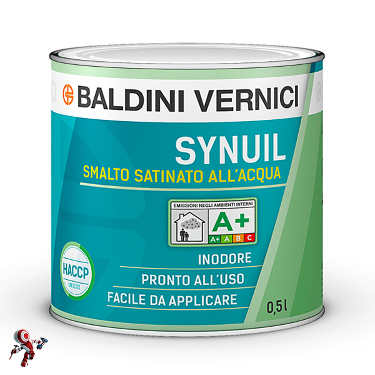 Smalto satinato all'acqua Synuil Baldini Vernici 500 ml Bianco eBay