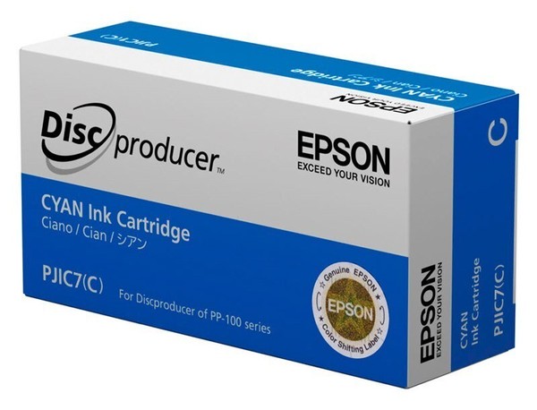 Epson Original Patronen PJIC7(C) / C13S020688 Cyan Discproducer Pp 100 Pp 50-image