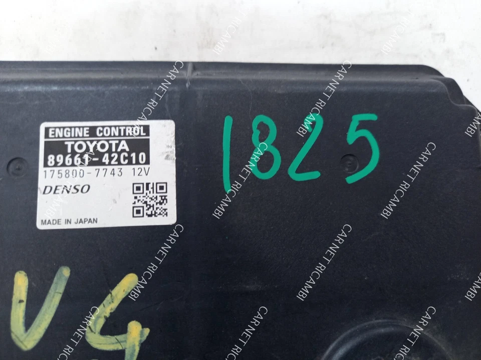 89661-42C10 CENTRALINA MOTORE ECU TOYOTA RAV4 III 2.2 D 100 KW DENSO 175800-7743 - Immagine 2 di 4