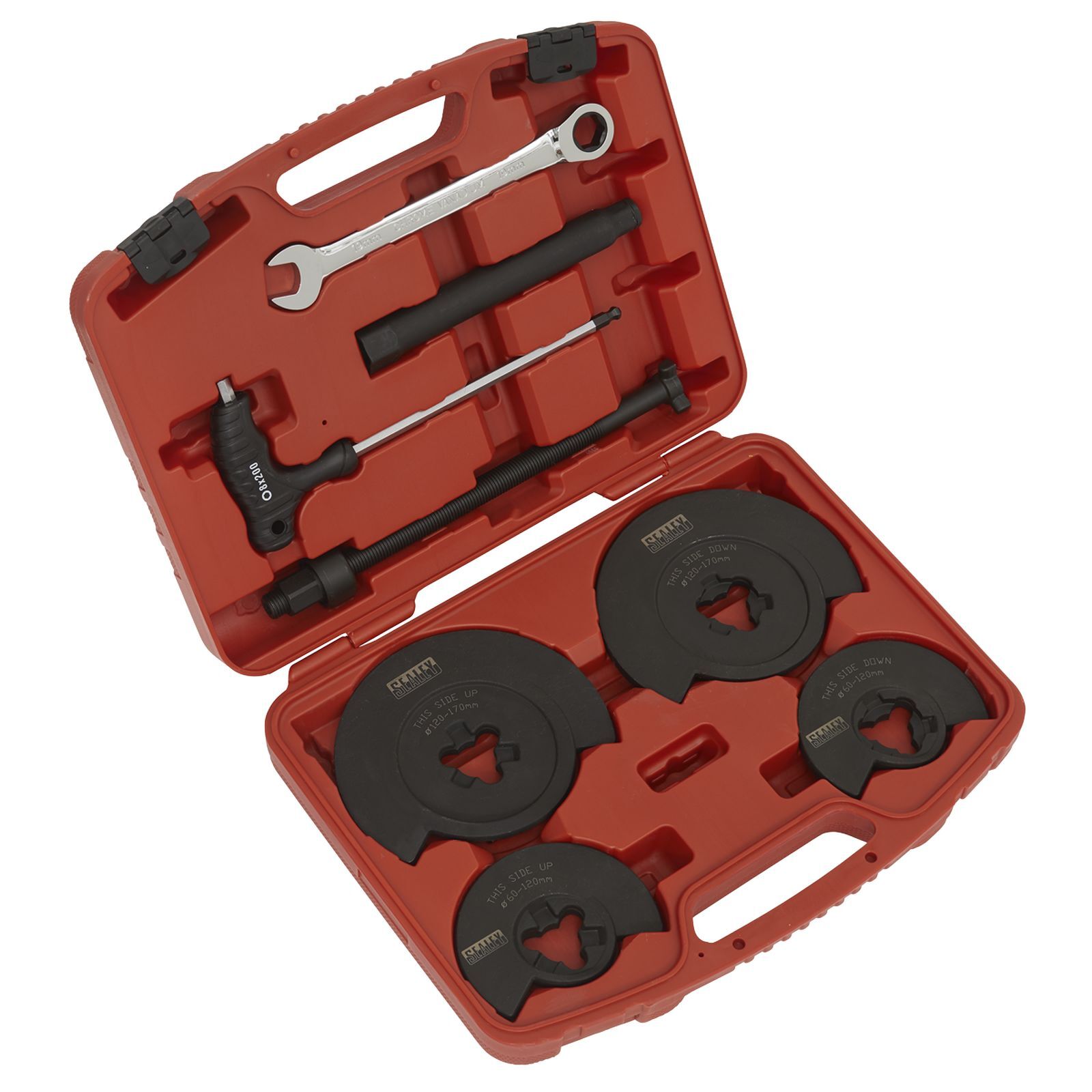Sealey Coil Spring Compressor - Wishbone Suspension 1000kg Compressors Tools DIY