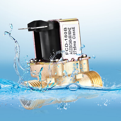 1/2'' AC 220V Normally Closed Brass Electric Solenoid Valve For Water Control B9