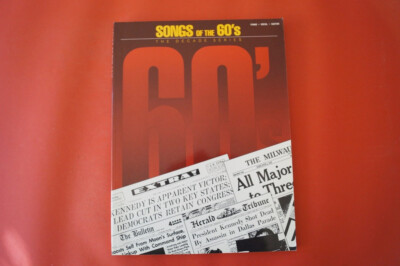 The Decade Series: Songs of the 60s .Songbook Notenbuch .Piano Vocal Guitar PVG