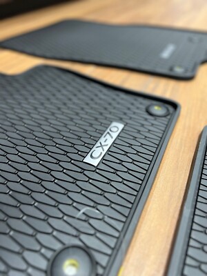 GENUINE MAZDA CX-70 2024 Black Rubber All Weather Floor Mats (KR9D