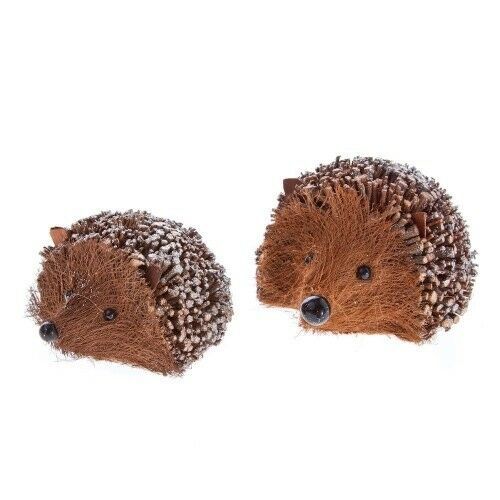 Gisela Graham Decorative Hedgehog Christmas Decorations Set of 2 For Your Home