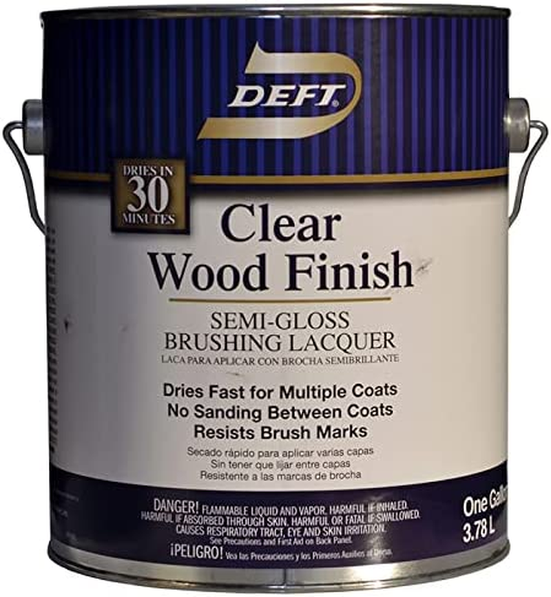1 Gal Deft DFT011 Clear Clear Wood Finish Brushing Lacquer SemiGloss eBay