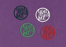 YOU AND ME die cuts scrapbook cards