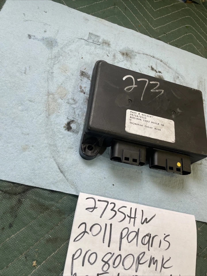 2011 Polaris pro RMK 800 computer CDI 4013197 injector blue 273 - Image 2 of 4