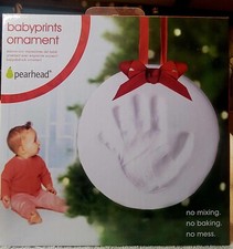Babyprints Baby's First Handprint / Footprint Ornament Kit No-Bake New Christmas