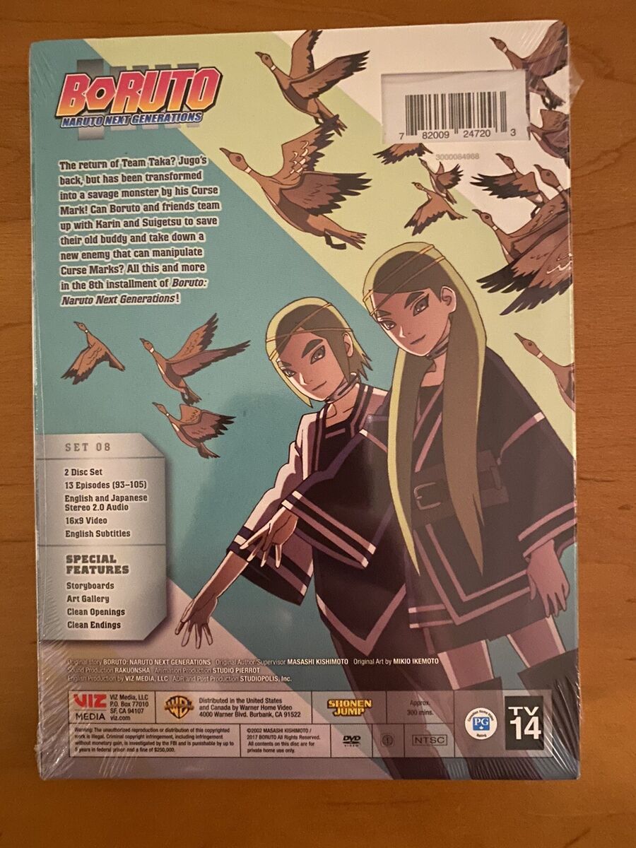 Boruto Blu-Ray Set 8 Shadow of the Curse Mark Ep. 93-105 English