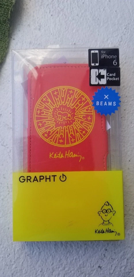 Keith Haring Collection Flip Cover Apple iPhone 6 6S Radient Baby/Red x Yellow - Image 2 of 4
