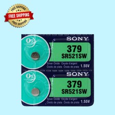 Sony 379 SR521SW Watch Battery Exp 10/2028 2Pc