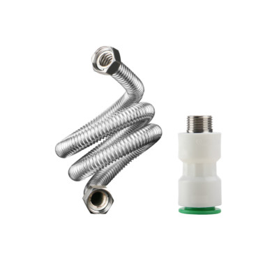 1'' FIP X 1'' FIP Flex Connector (24 inches) with 1'' PVC Quick Connect