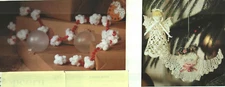 LITTLE ANGELS & POPCORN CRANBERRY GARLAND CHRISTMAS CROCHET PATTERN INSTRUCTIONS