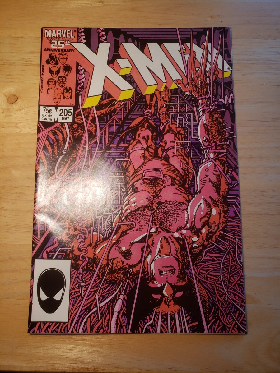 X-Men 205 1986 マーベル　アメコミ　Wolverine 🩸Uncanny X-Men #205 (1986) - Wounded Wolf🩸 Wolverine has