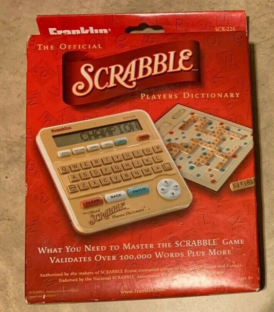 Franklin Official Scrabble Players Dictionary Handheld Electronic 2003