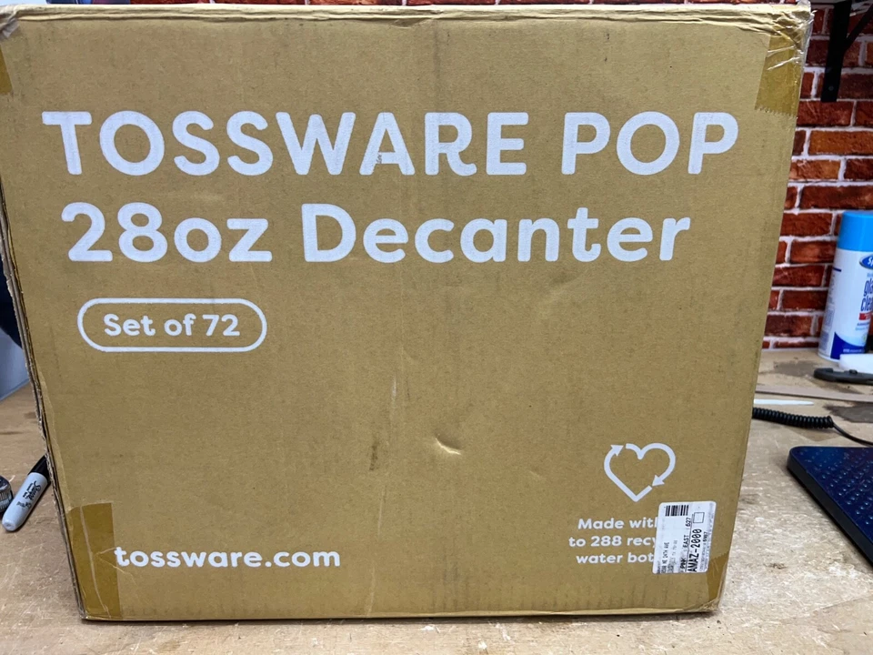 Juego de 72 decantadores de plástico aireado TOSSWARE POP 28 oz irrompibles y reciclables Foto 4 de 4