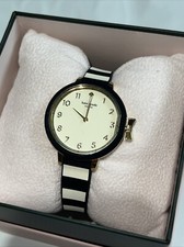 Kate Spade Women's Park Row Black & Ivory Watch 34mm KSW1313 for